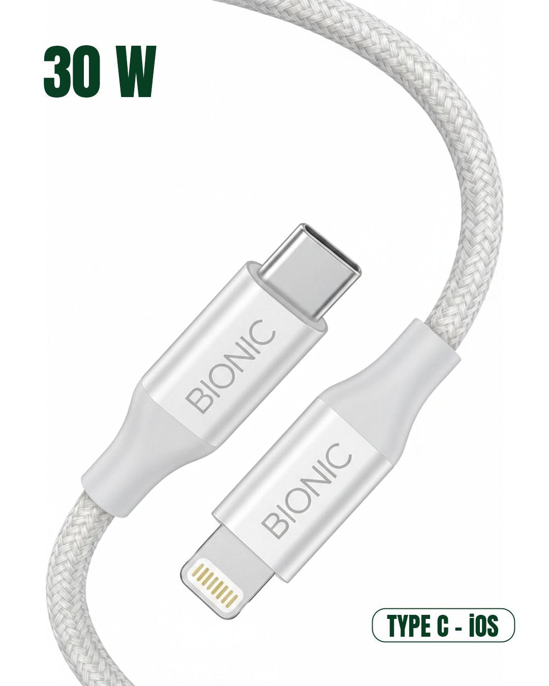 BIONIC 30W USB C TO LIGHTINING