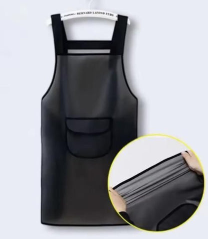 Adjustable Oil-Water Proof Transparent Cooking Apron