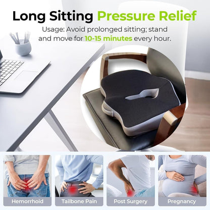 Ergonomic Memory Foam Seat Cushion