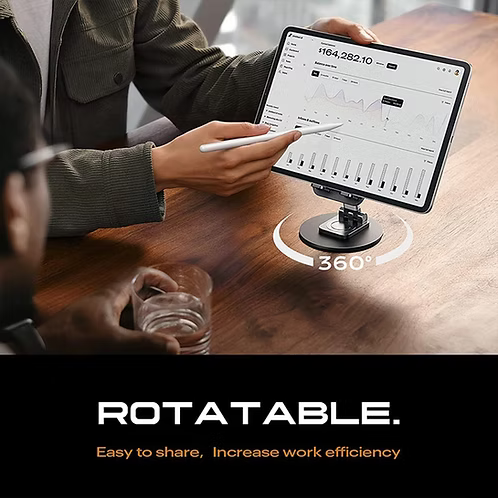 360° Rotating Mobile Phone Holder Stand – Adjustable Desk Stand for Smartphones