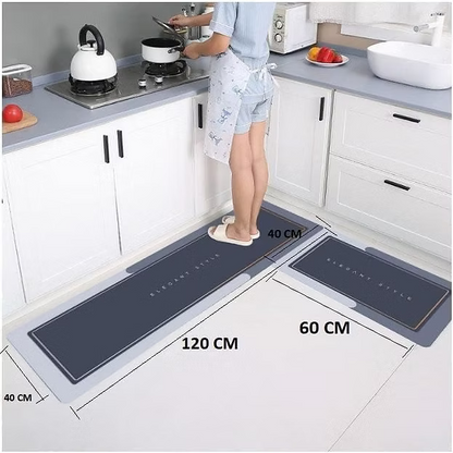 2-Piece Kitchen Mat Set – Anti-Slip Waterproof Floor Comfort Mats
