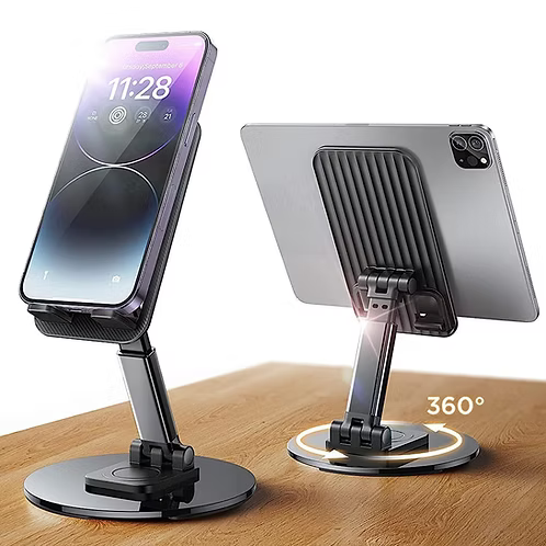 360° Rotating Mobile Phone Holder Stand – Adjustable Desk Stand for Smartphones