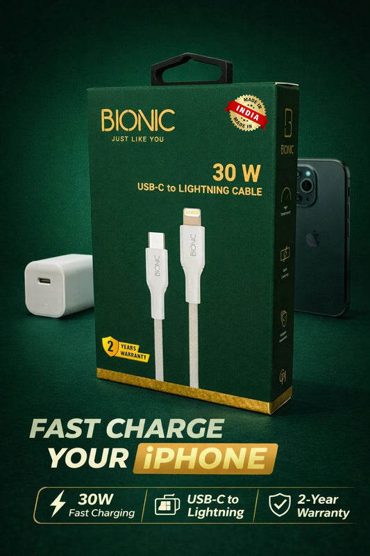BIONIC 30W USB C TO LIGHTINING