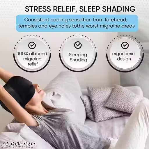 Migraine Relief Cap – 360° Compression Cooling Headache Relief Hat